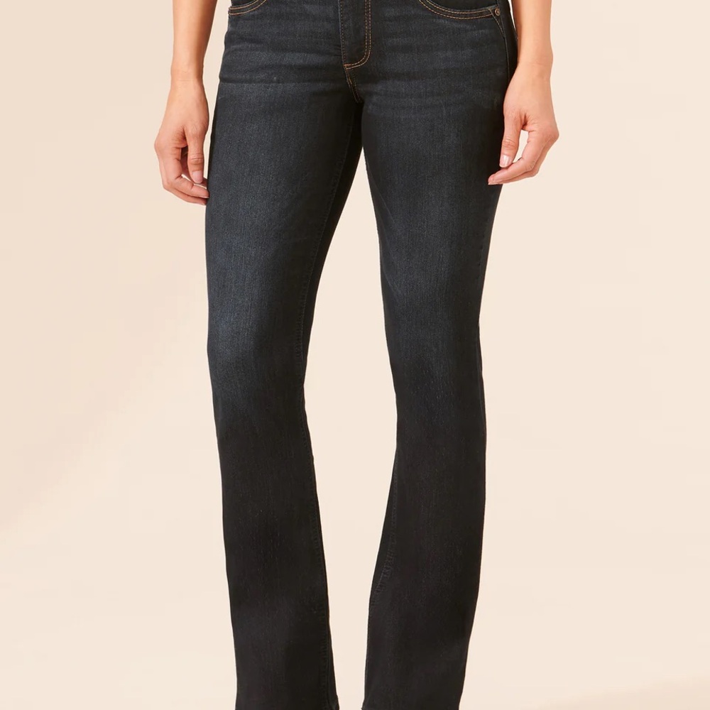 "Ab"solution Itty Bitty Bootcut Indigo Petite Jea… - image 1